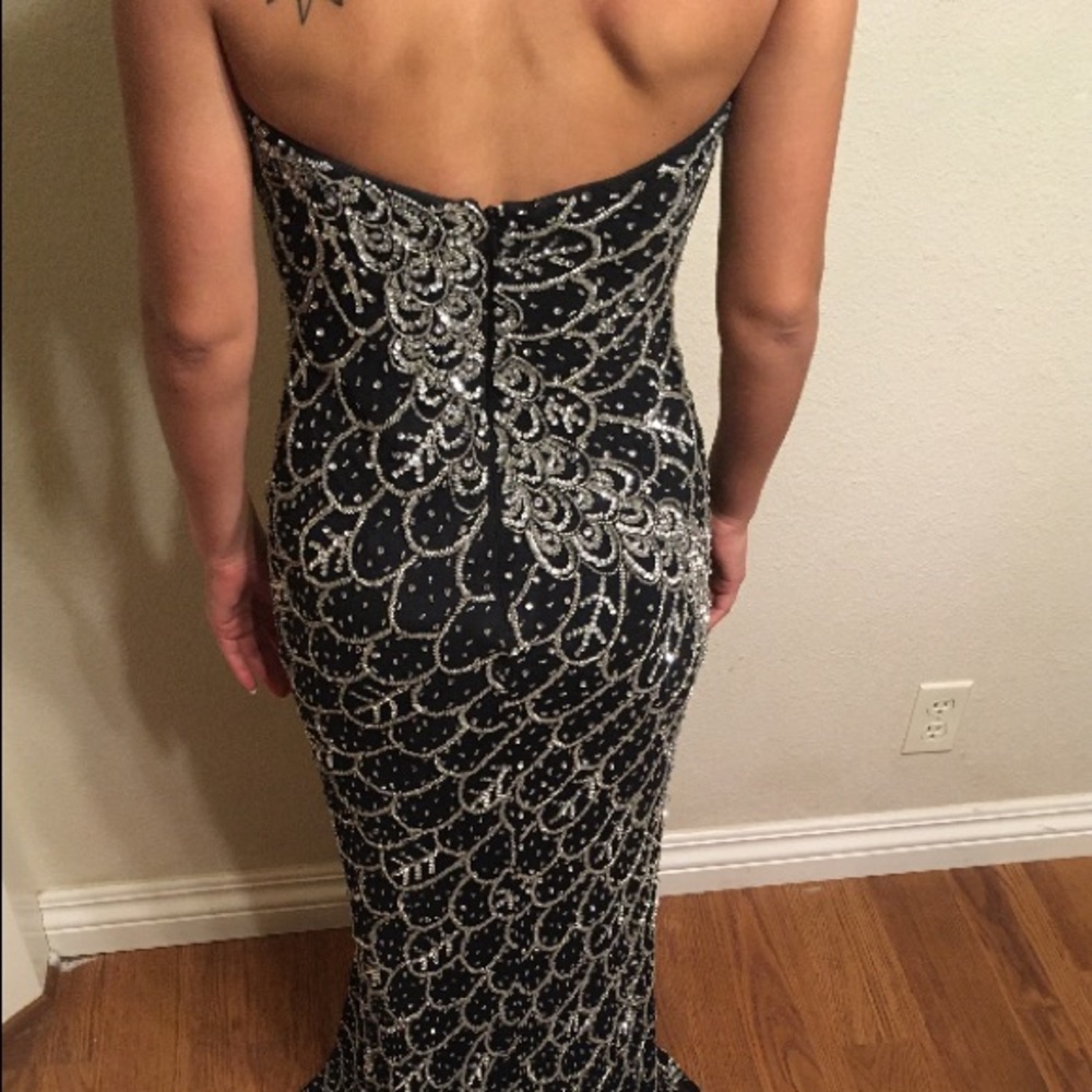 Long black formal gown